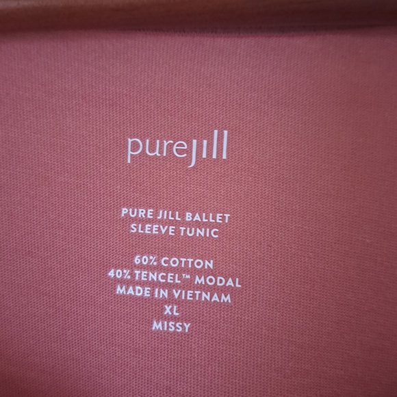 Pure Jill J Jill ballet sleeve tunic terracotta Sx XL - Picture 6 of 10